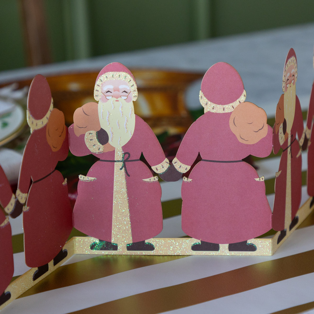 Santa Table Garland
