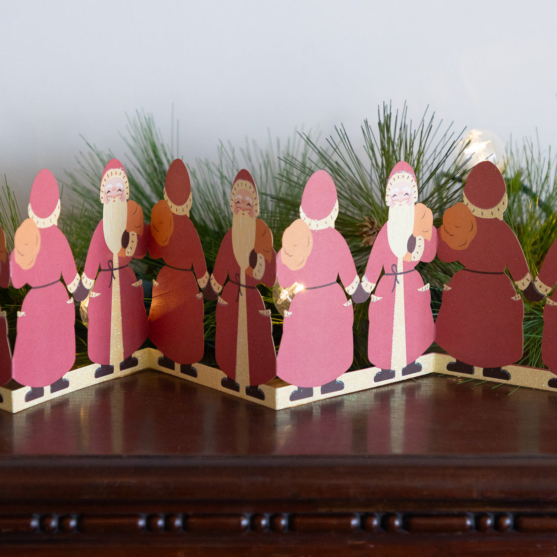 Santa Table Garland