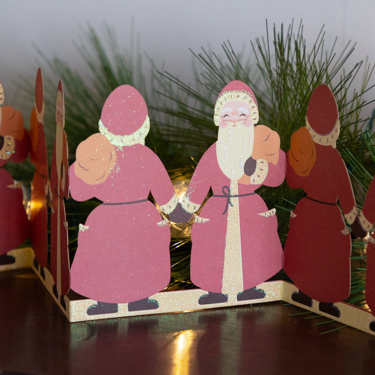 Santa Table Garland