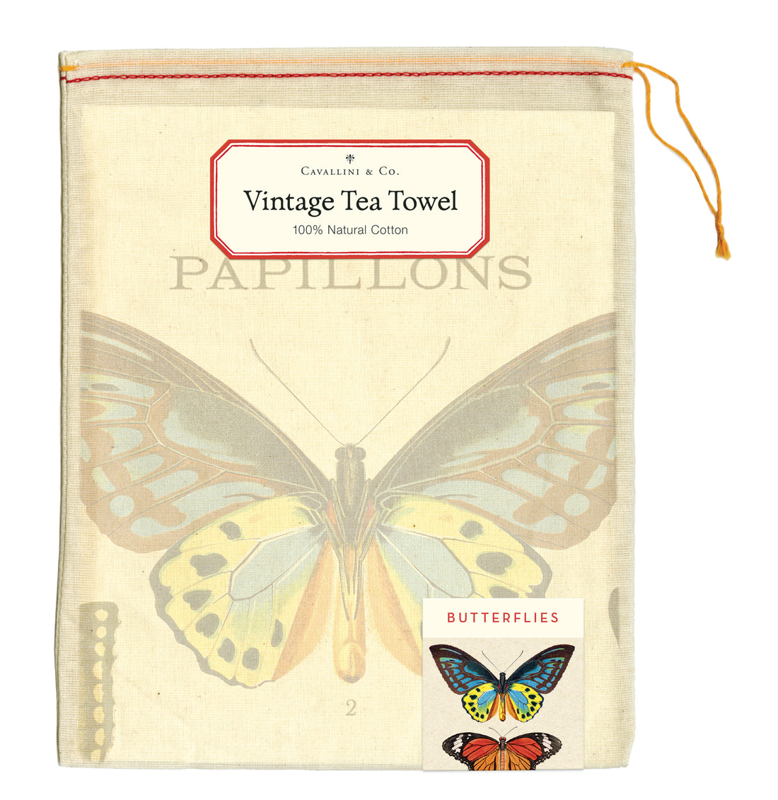 Butterfly tea towel