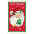 Tea towel with Santa winking on it. 