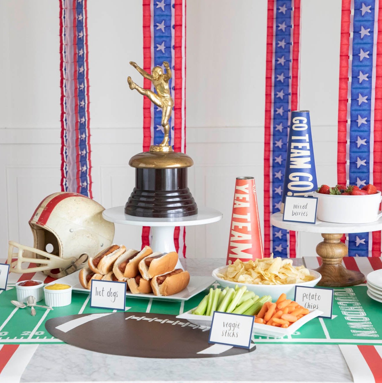 Die-cut Football Placemat - 12 Sheets main image 0