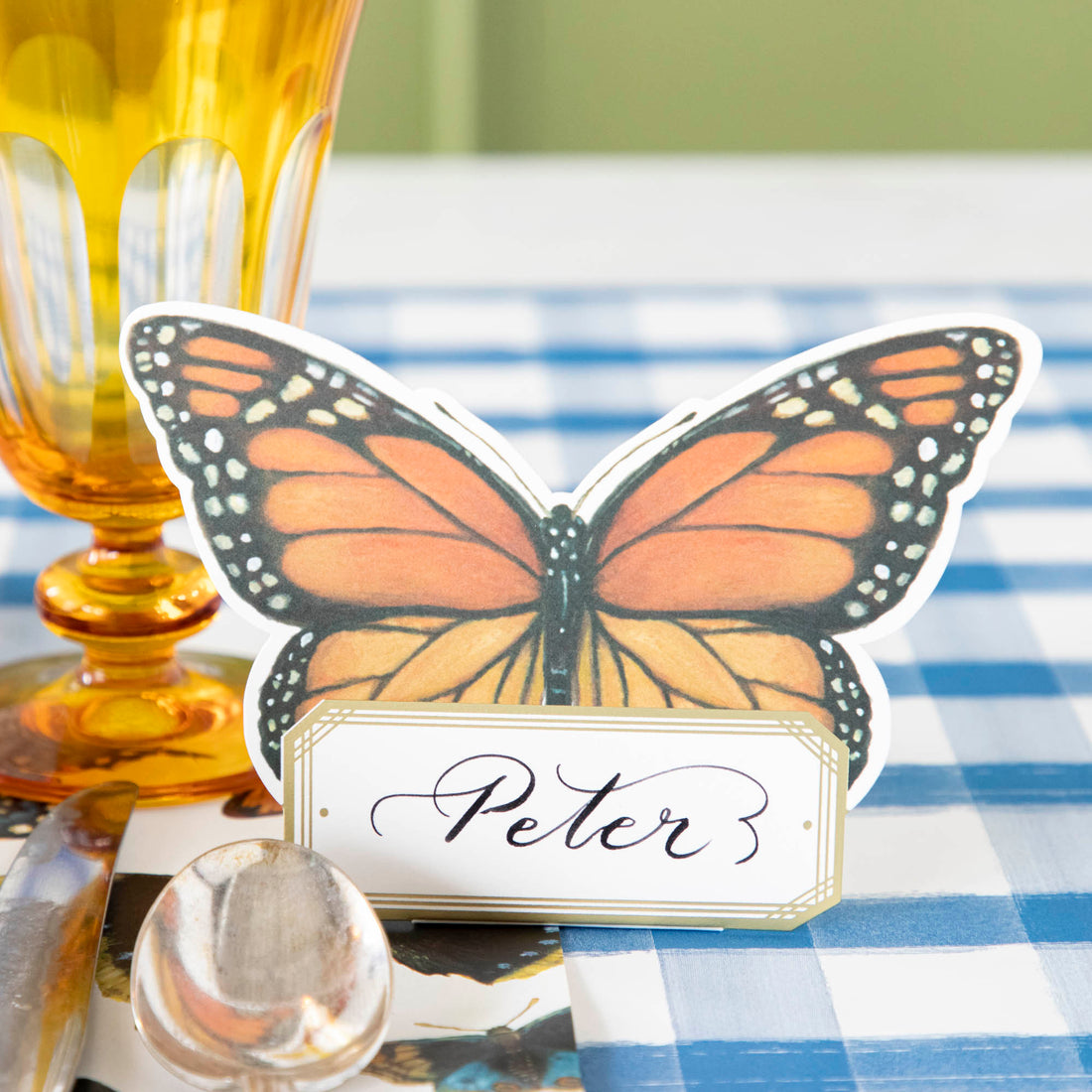 Monarch Butterfly Place Card