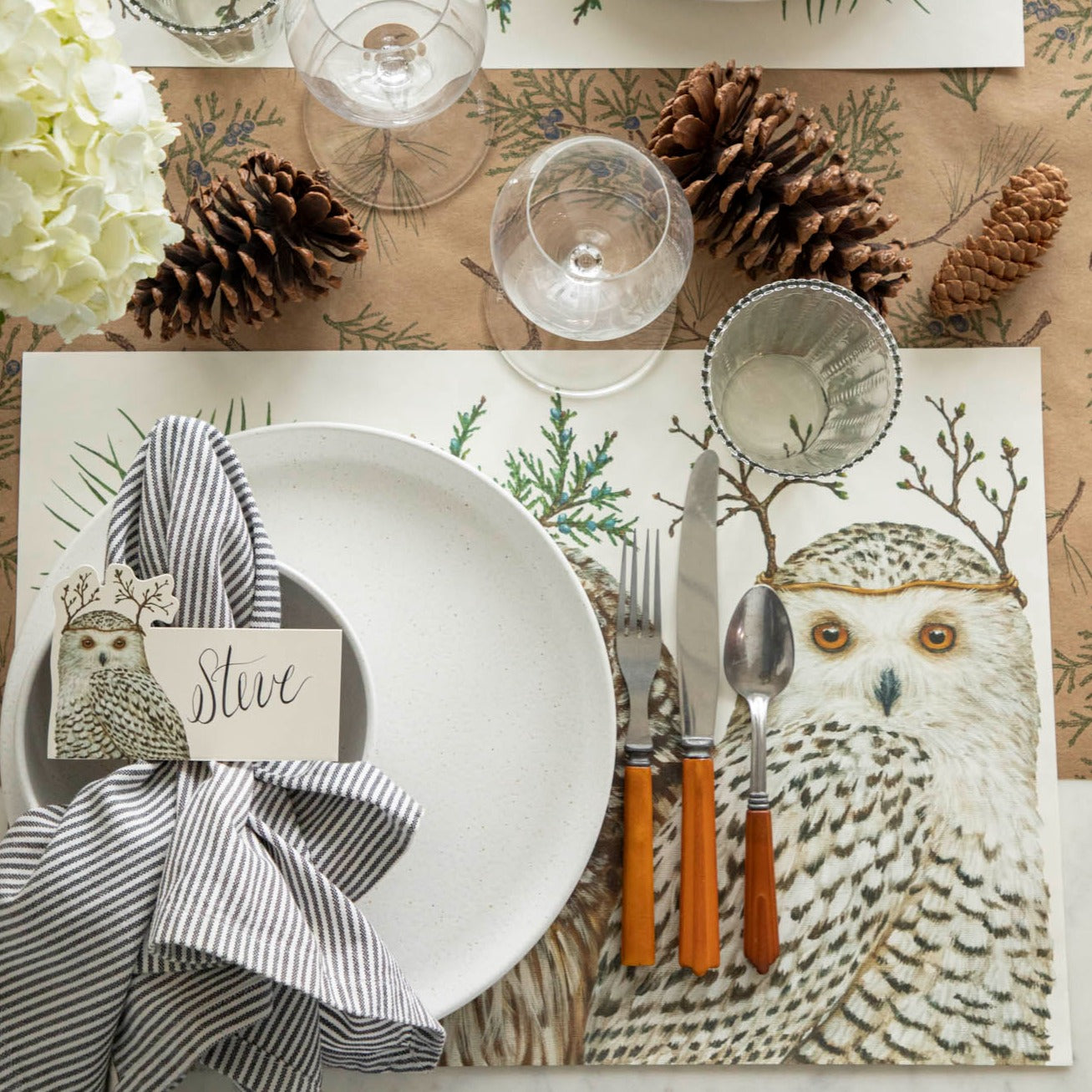 Winter Owl Place Card Hester & Cook