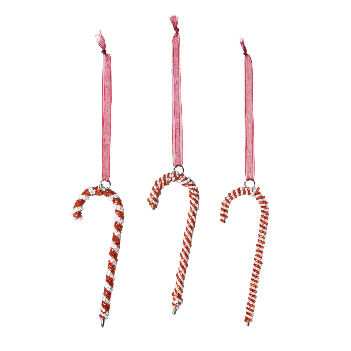 Beaded Candy Cane Ornament