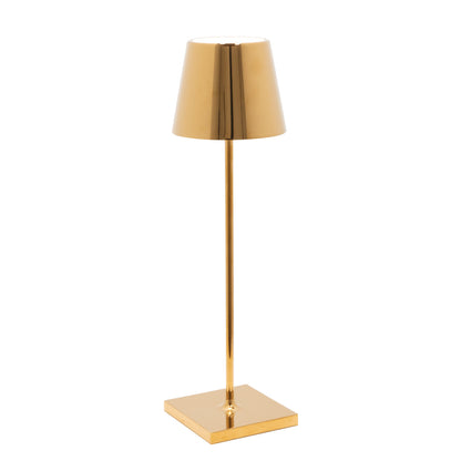 Glossy Gold Cordless Lamp