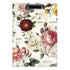 Clipboard printed with vintage roses. 