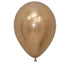 Eleven inch Reflex Gold balloon on a white background.