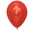 Eleven-inch reflex red balloon on a white background.