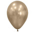 Eleven inch Silk Gold Dust balloon on a white background.