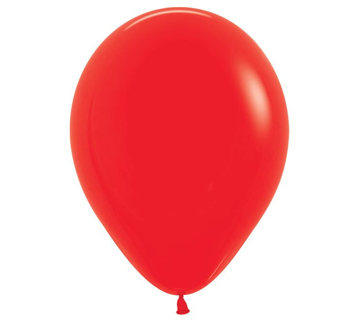 Eleven-inch Fashion Red Helium-Filled Balloon on a white background.