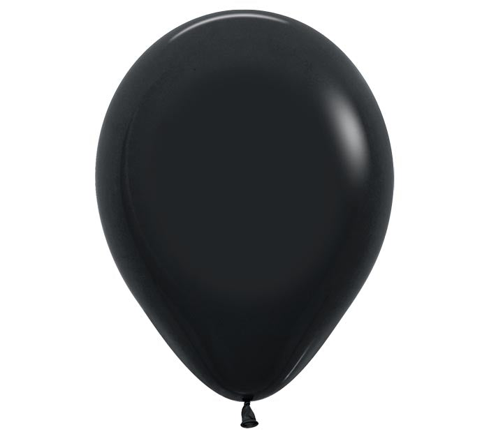 Black balloon on a white background