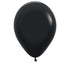 Black balloon on a white background