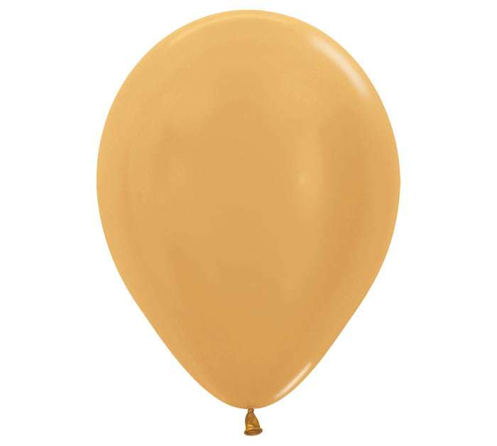 Gold balloon on a white background