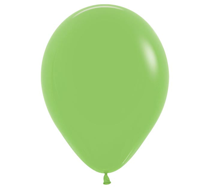 Twenty-four inch Deluxe Key Lime Balloon on a white background.