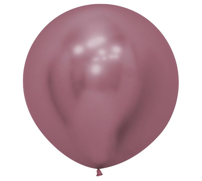 Twenty-four inch Reflex Pink Balloon on a white background.