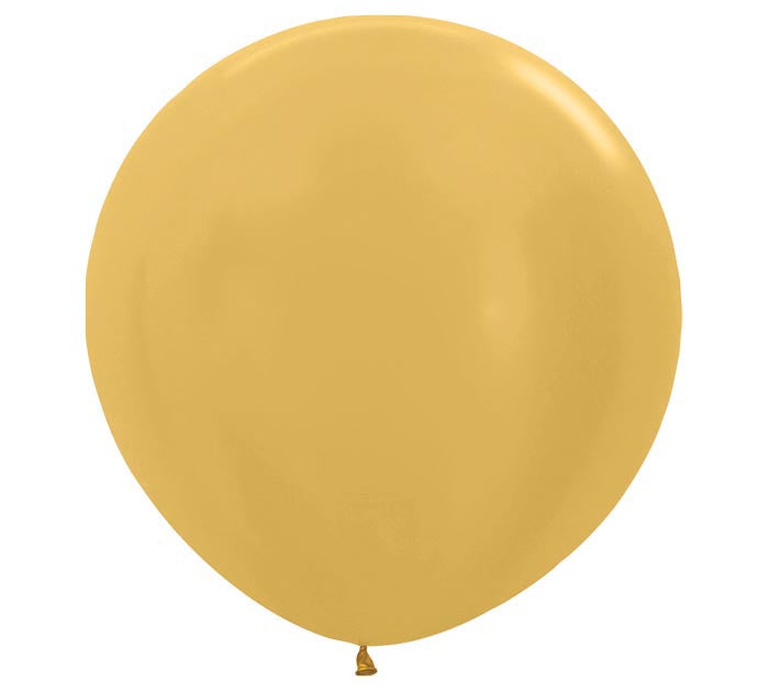 Gold balloon on a white background
