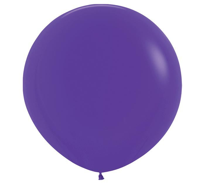 Twenty-four inch Fashion Violet balloon on a white background.