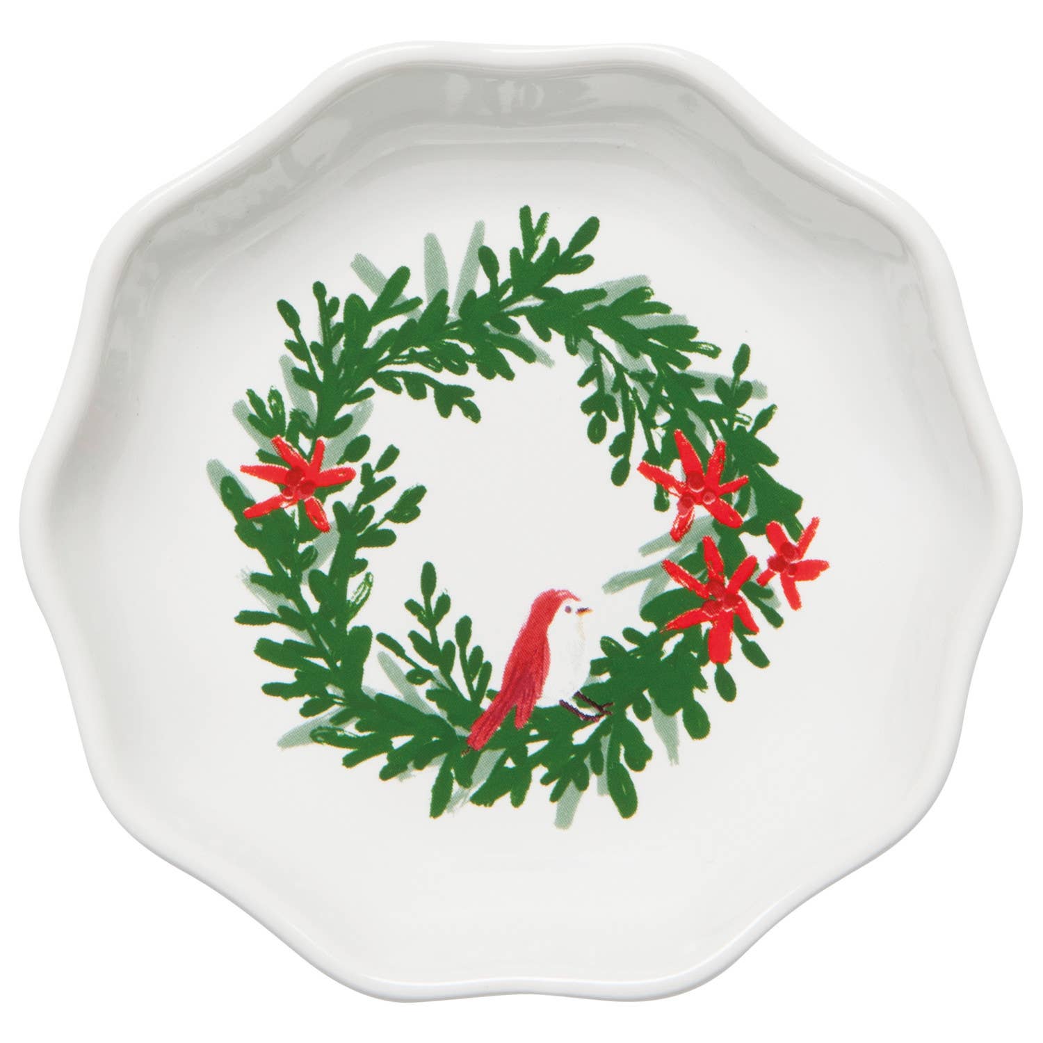 Wreaths Shaped Christmas Pinch Bowls