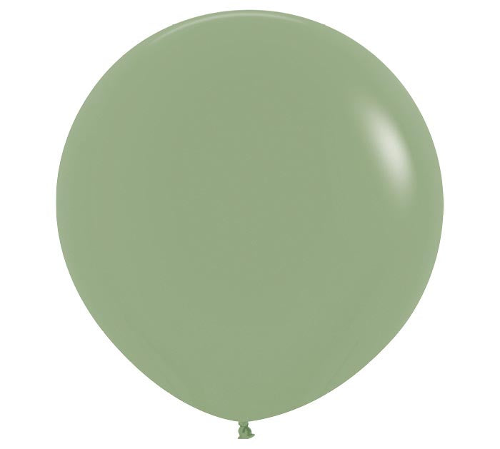 Five-inch Deluxe Eucalyptus Balloon on a white background.