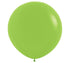 Five-inch Deluxe Key Lime Balloon on a white background.