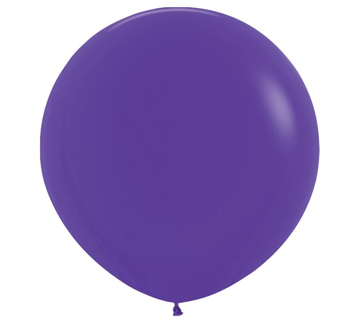 Three foot Fashion Violet balloon on a white background.