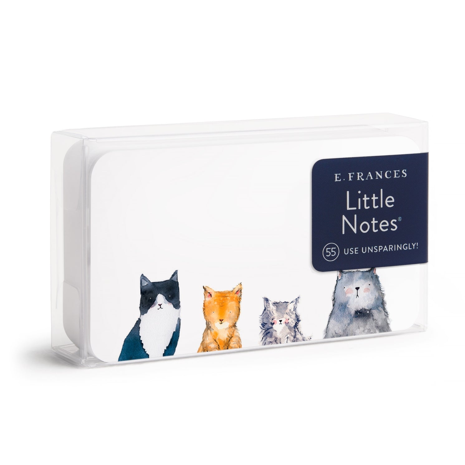Pack of Little Notes with cat illustrations on a white background.