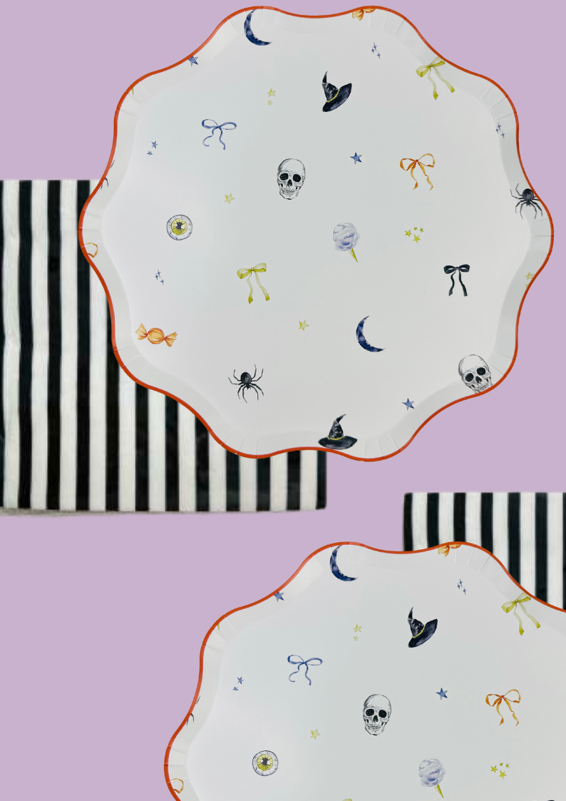 Classic Black &amp; White Striped Napkin