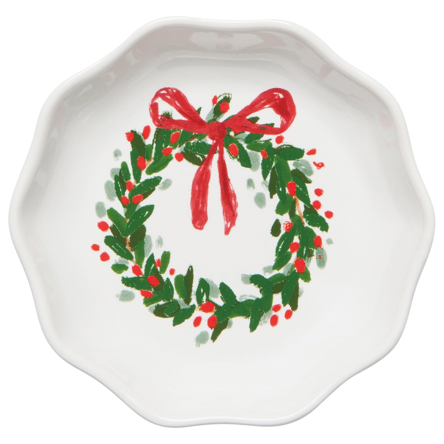 Wreaths Shaped Christmas Pinch Bowls