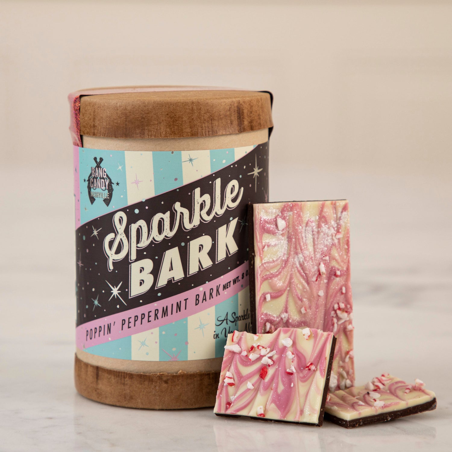 Hester &amp; Cook Sparkle Bark - an all-natural white chocolate treat.