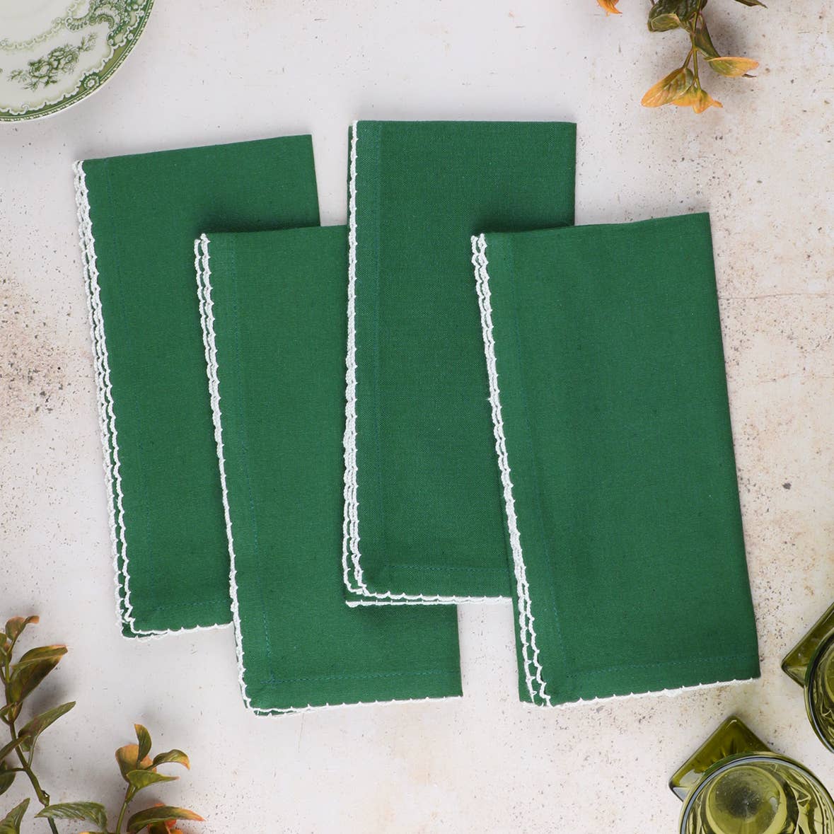 Essential Cottage Napkin in Forest