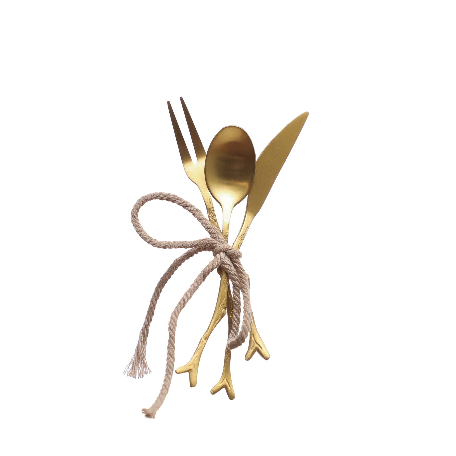 Appetizer Utensils with Twig Shaped Handle
