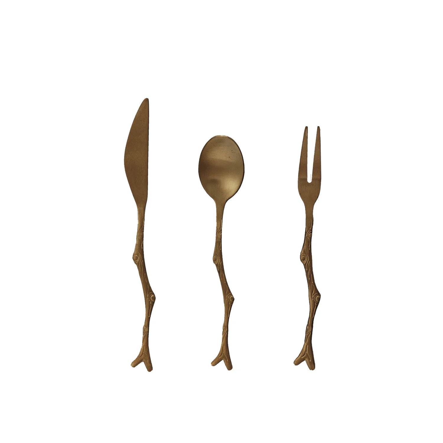 Appetizer Utensils with Twig Shaped Handle