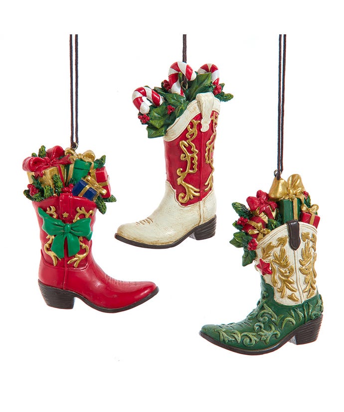Western Boots Ornament