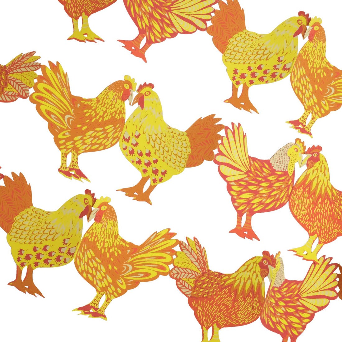 Chickens Concertina Garland. 