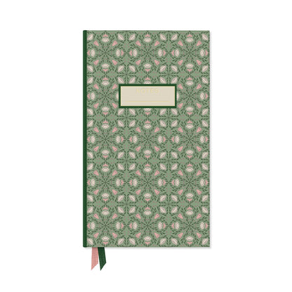 Front of the green notebook