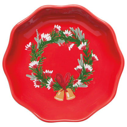 Wreaths Shaped Christmas Pinch Bowls