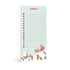 A vertical holiday notepad with the words &