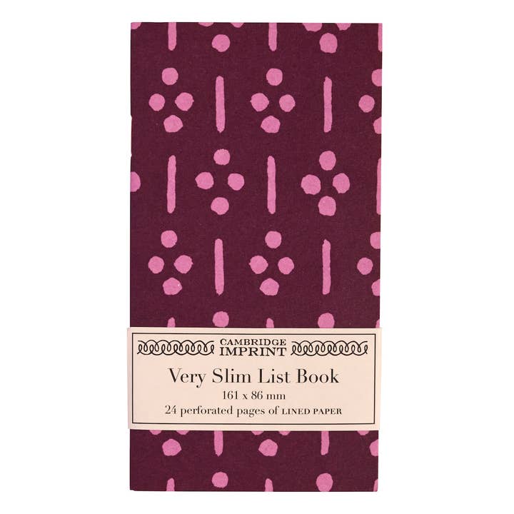 Very Slim List Notebook