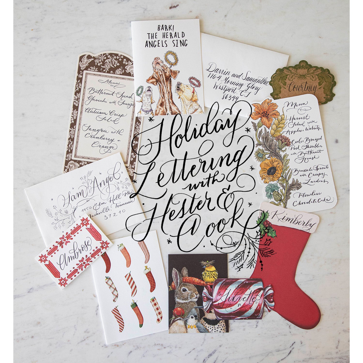 Holiday Brush Lettering Workshop with Christie Vergona in Nashville