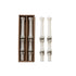 Two Unscented Finger Bone Shaped Taper Candles packaged and two on a white background.