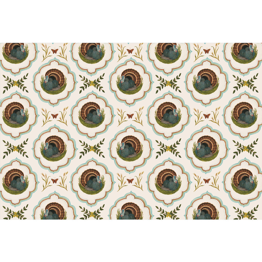 Hester & Cook Heritage Turkey Meadow Placemat - Thumbnail 4