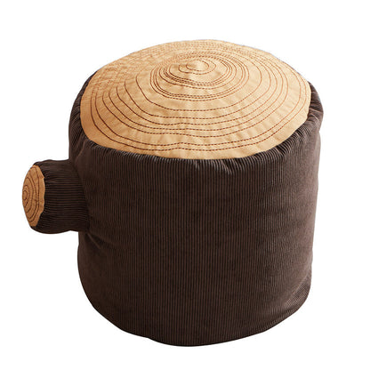 Campout Campfire & S'mores Kit and Tree Stump Pouf