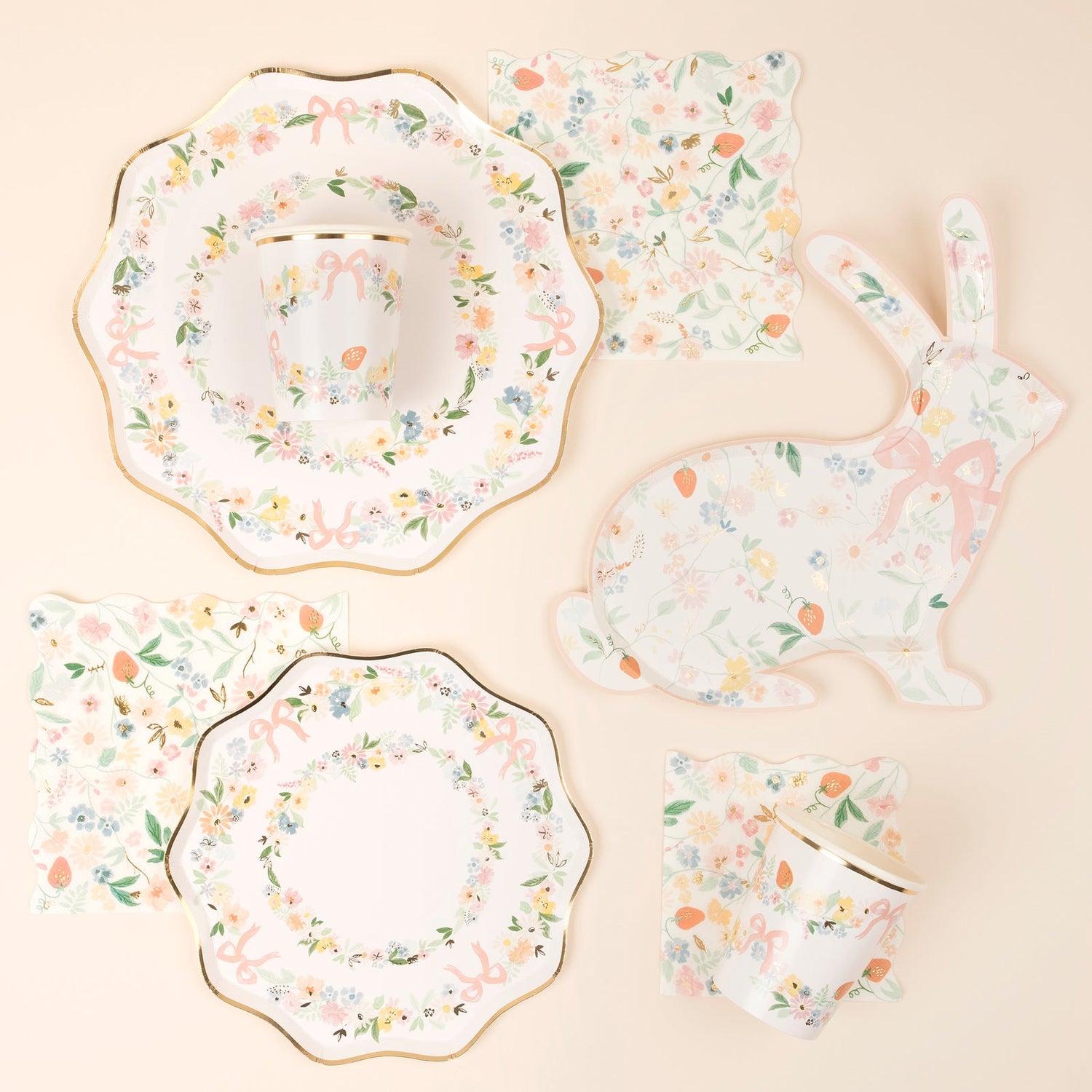 Elegant Floral Plates