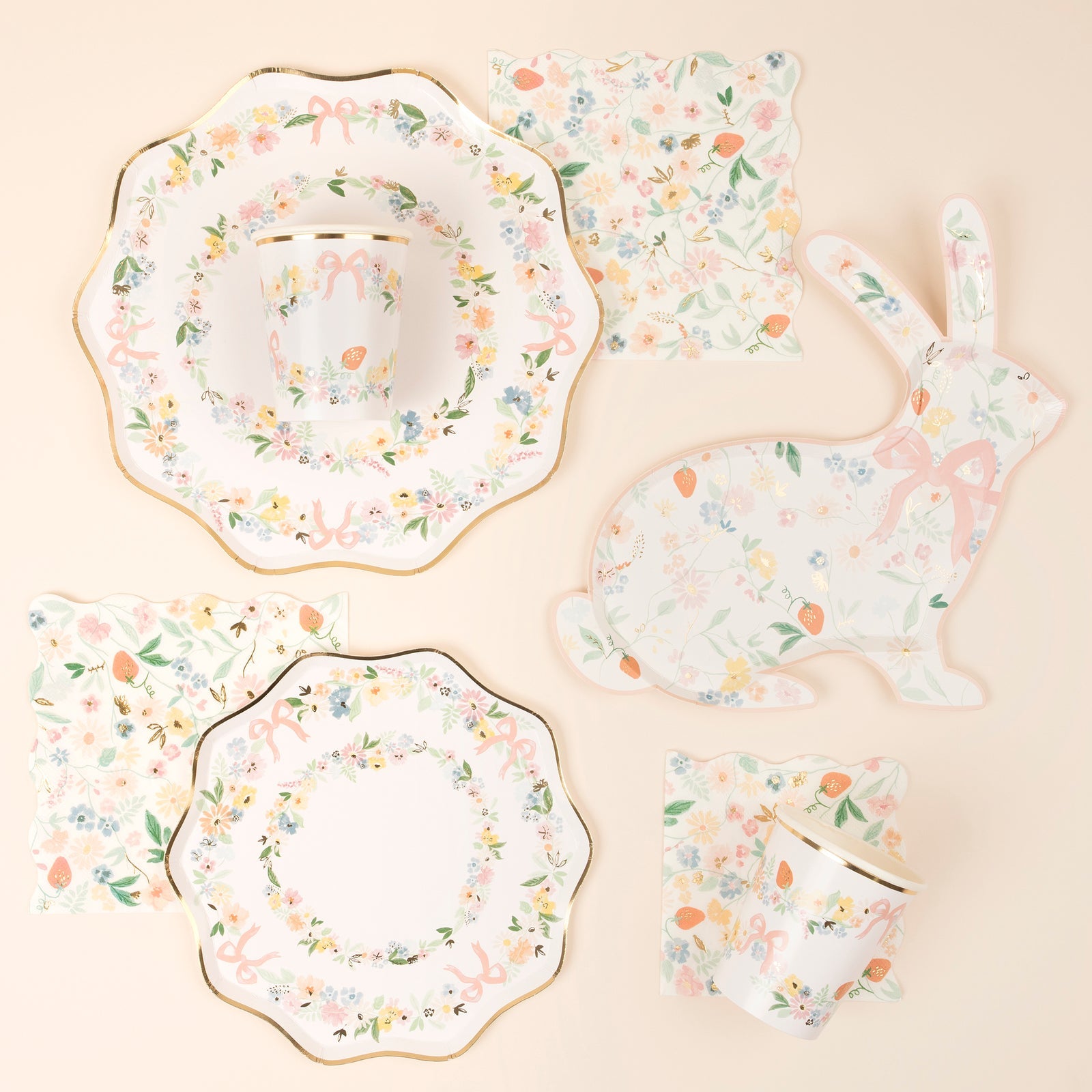 Elegant Floral Plates