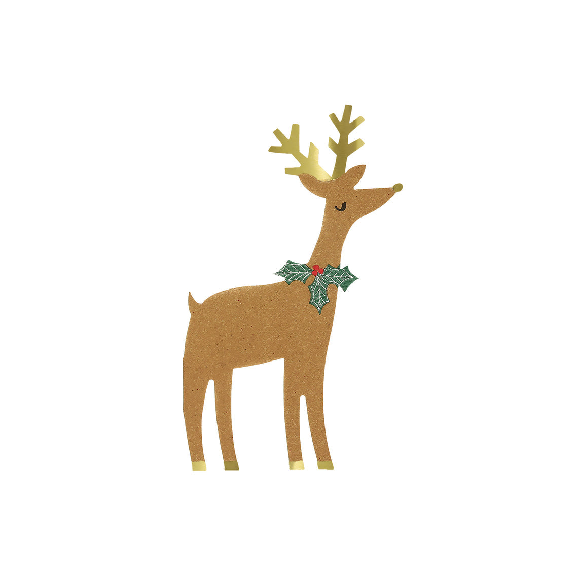 Reindeer with Holly Napkins
