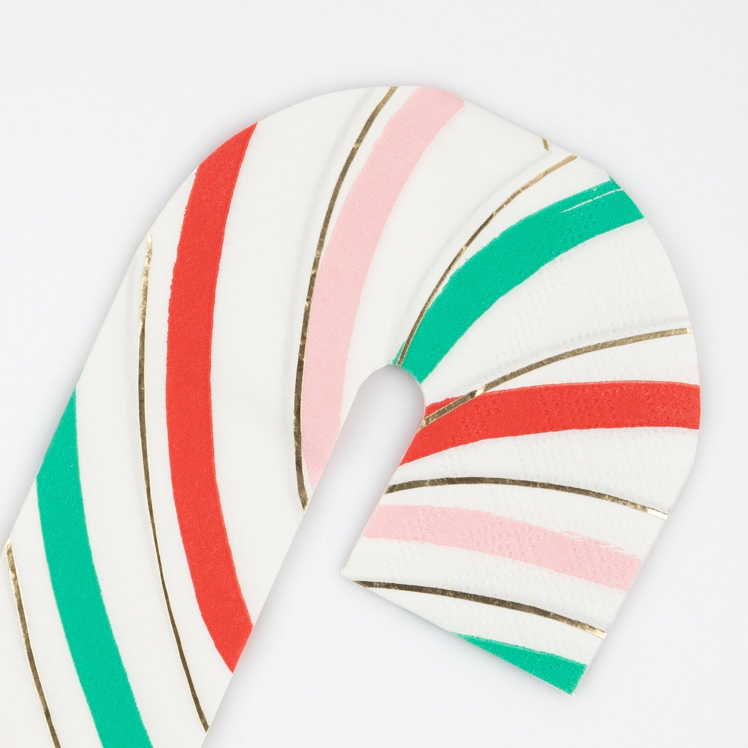 close up of Stripy Candy Cane Napkins