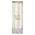 A box of 24 luxury white and Meri Meri gold glitter speckled birthday candles with holders.