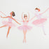 Three ballerinas in pink tulle tutus on a Meri Meri Ballerina Garland.
