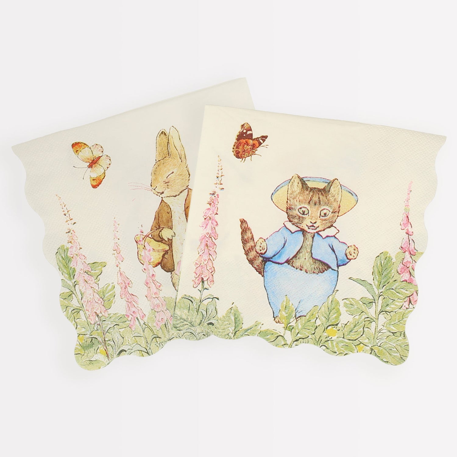 Peter Rabbit in The Garden napkins set of 2 by Meri Meri are the perfect addition to any party table.